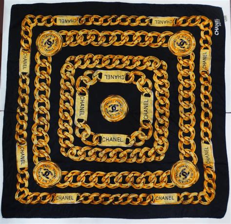 chanel chain scarf replica|chanel handkerchief.